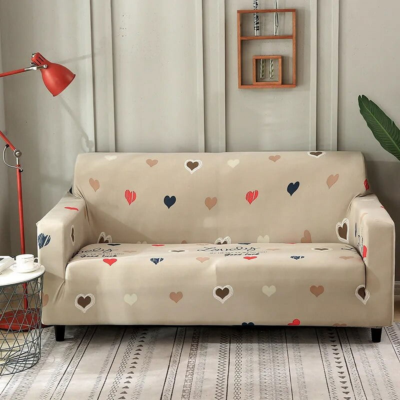 Heart shaped Sofa Cover Good Elasticity Heart Cushion Cover L shaped Chaise Longue Cover Big Sofas Couch Cover Fundas Sofa Walmart