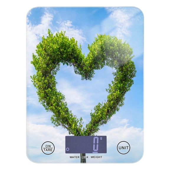 Heart-shaped Tree Food Scale Digital Kitchen Scale Waterproof Grams Ounces lbs for For Baking and Cooking