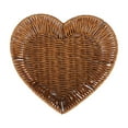 thumbnail image 1 of Heart-shaped Wicker Bread Basket, Handwoven Storage Basket Dining Table Tray for Fruit Basket Vegetables Cosmetics in Home Restaurant & Bakery Picnics Camping and Gift Giving, 1 of 7
