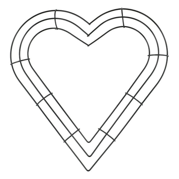 Heart-shaped Wreath Iron Circle Perfect for Christmas party and Festival deocr