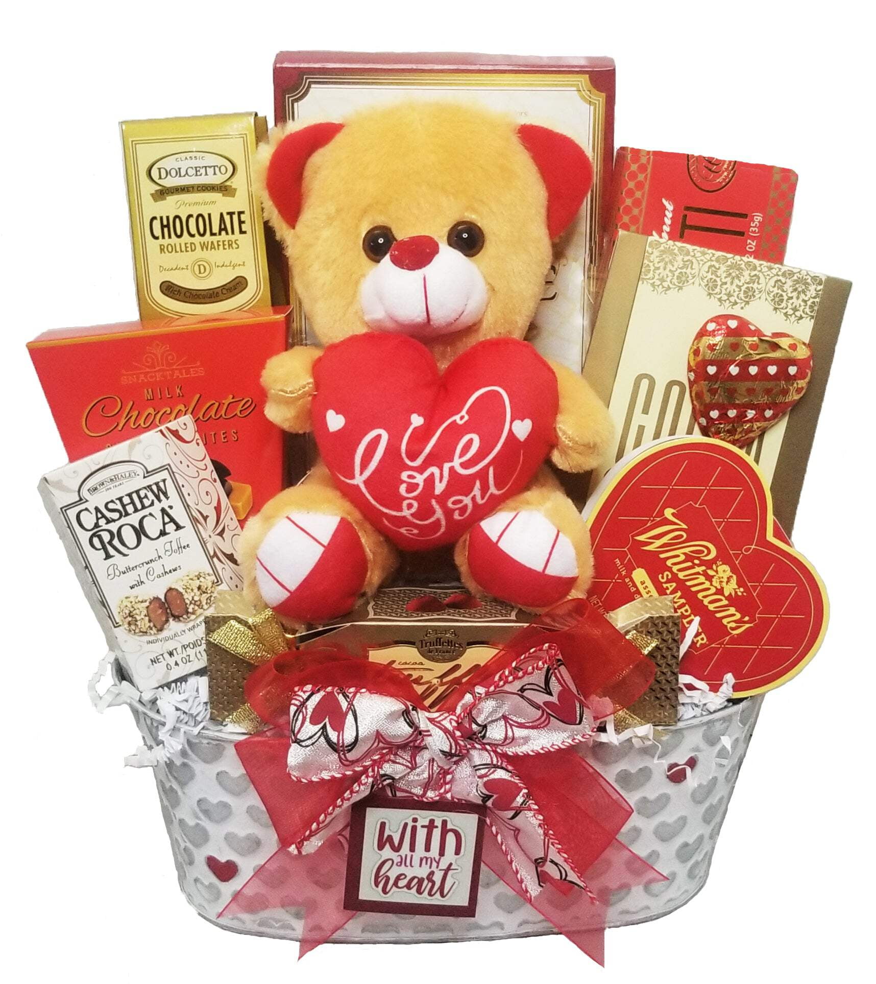 Heart to Heart Valentine's Day Gift Basket For her For him