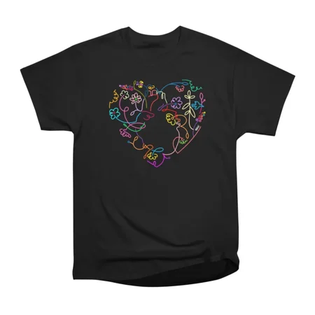 Heart to heart T-Shirt Tee Gift For Him Merch For Her Apparel For Friend