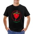 thumbnail image 1 of Heart with A Sword Surrounded Men’s Graphic T-shirt Vintage Short Sleeve Sport Tee Black 3XL, 1 of 5