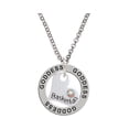 thumbnail image 1 of Heart with ''Basketball'' and AB Crystal Goddess Affirmation Ring Necklace, 1 of 1