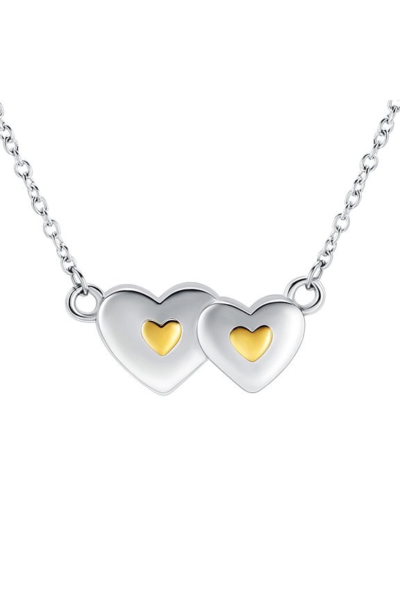 Heart with Heart Cremation Jewelry for Ashes Urn Necklace Lockets for Human Ashes Pendent for Ashes and Chain