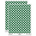 thumbnail image 1 of Heart with Swoop 200+ Round Stickers - Dark Green - Gloss Finish - 0.50" Size, 1 of 3