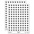 thumbnail image 1 of Heart with Swoop 200+ Round Stickers - White - Matte Finish - 0.50" Size, 1 of 3