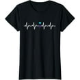 thumbnail image 1 of HeartBeat Semicolon Gift Suicide Prevention Awareness T-Shirt, 1 of 4
