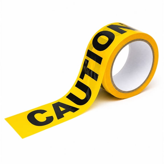 HeartGoods Caution Tape Safety Tape for Floor, Yellow Warning Tape for Hazard Marking, PE Construction Site Tape, 1 Roll, Ideal for Parties, Halloween Decorations, Workplace Safety