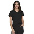 thumbnail image 1 of HeartSoul Break On Through Women Scrubs Top V-Neck HS710, XL, Black, 1 of 7