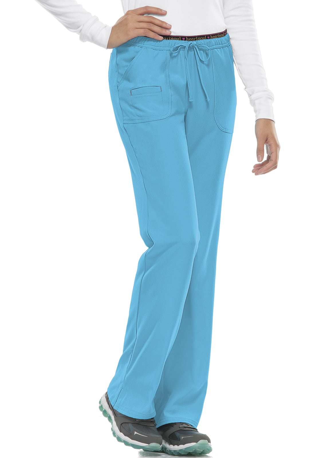 HeartSoul Break On Through Women's Scrubs Pant Low Rise Drawstring 20110