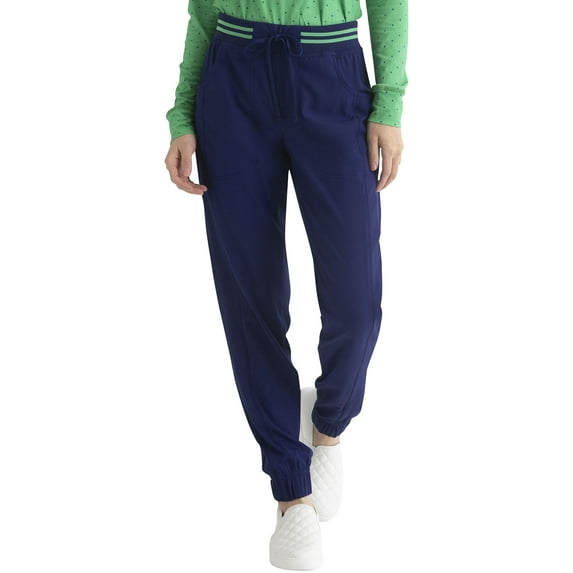 HeartSoul Break On Through Women's Scrubs Pant Rib Knit Waist Jogger HS090