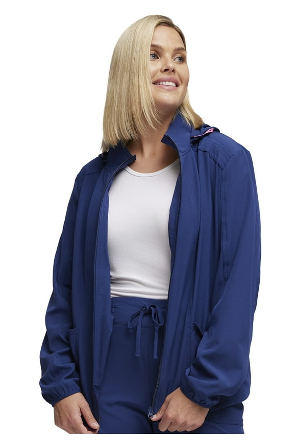 Break On Through Women's Zip Front Warm Up Scrubs Jacket 20310