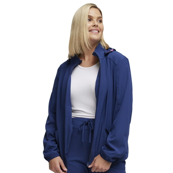 HeartSoul Break On Through Women's Zip Front Warm Up Scrubs Jacket 20310