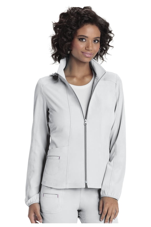 Break On Through Women's Zip Front Warm Up Scrubs Jacket 20310