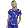 thumbnail image 1 of HeartSoul Women Scrubs Top Round Neck HS685, XS, Always Be A Unicorn, 1 of 7