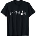 thumbnail image 1 of Heartbeat Bowling Heart ECG Bowling Pin and Ball Gifts T-Shirt, 1 of 5