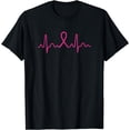 thumbnail image 1 of Heartbeat - Breast Cancer Awareness Shirt Gift T-Shirt, 1 of 3