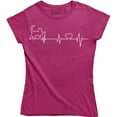 thumbnail image 1 of Heartbeat Cat - Love Heart Adopt Nurse Animal Rescue Pet Women's T-Shirt, 1 of 4