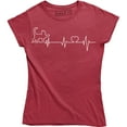 thumbnail image 1 of Heartbeat Cat - Love Heart Adopt Nurse Animal Rescue Pet Women's T-Shirt, 1 of 4