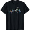 thumbnail image 1 of Heartbeat Cat Lover Animal Silhouette Cute Cat Unisex T-Shirt for Men Women Kids Toddler,Black Color,Size 2XL, 1 of 5