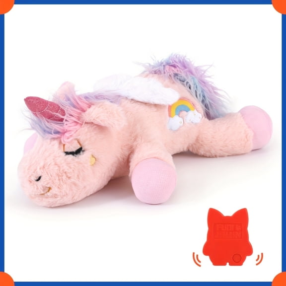 Heartbeat Comfort Dog Toys, Pet Calming Companion Plush Toys, Sleep Aid Anxiety Relief Toys for Puppies Small Dogs, Forest Sloth, Unicorn, Reindeer Styles