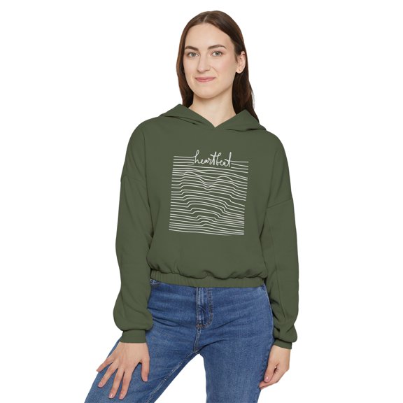 Heartbeat Cropped Hoodie