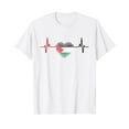 thumbnail image 1 of Heartbeat Design Palestinian Flag Palestine T-Shirt, 1 of 3