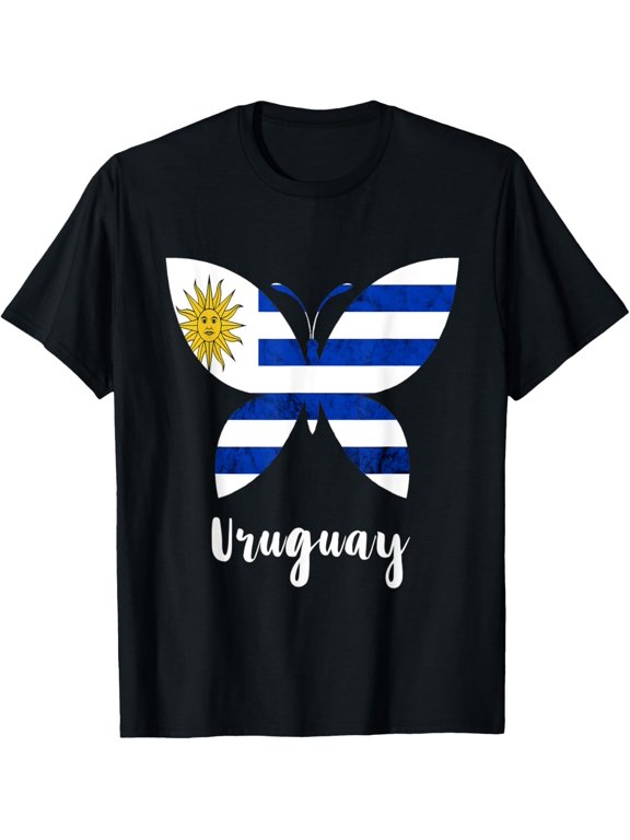 Heartbeat Design Uruguayan Flag Uruguay T-Shirt