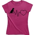 thumbnail image 1 of Heartbeat Dog - Animal Print Dogs Puppy Retriever Women's Gift T-Shirt, 1 of 4