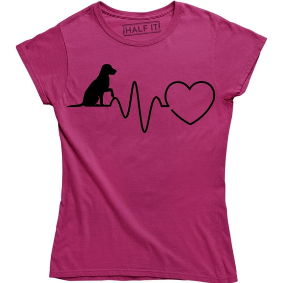 Heartbeat Dog - Animal Print Dogs Puppy Retriever Women's Gift T-Shirt