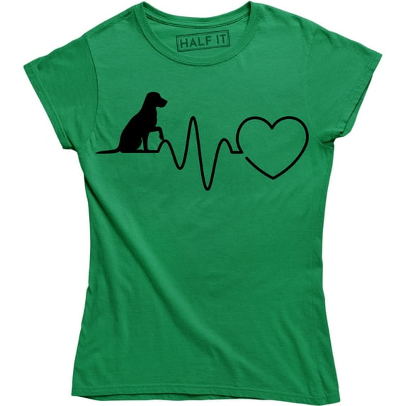 Heartbeat Dog - Animal Print Dogs Puppy Retriever Women's Gift T-Shirt