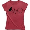 thumbnail image 1 of Heartbeat Dog - Animal Print Dogs Puppy Retriever Women's Gift T-Shirt, 1 of 4