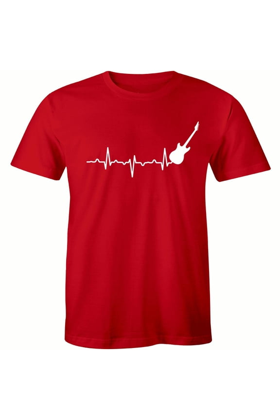 Heartbeat Guitar Music Festival Rock Group Famous Men's T-Shirt