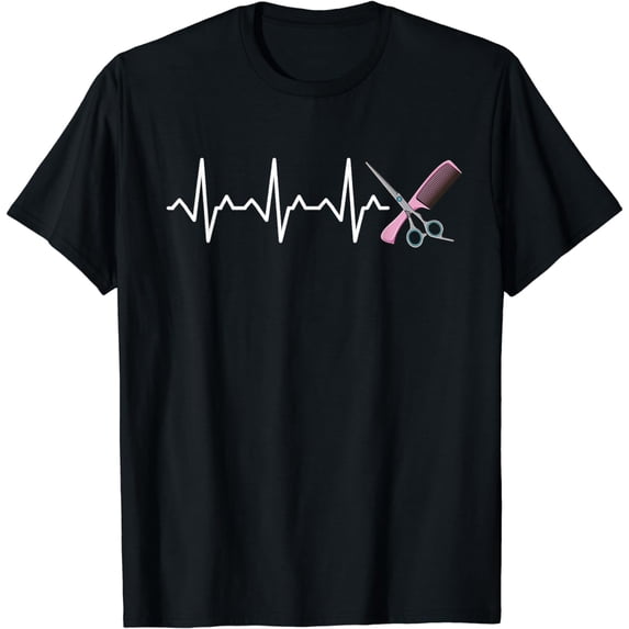 Heartbeat Hairdresser Hairstylist T-Shirt