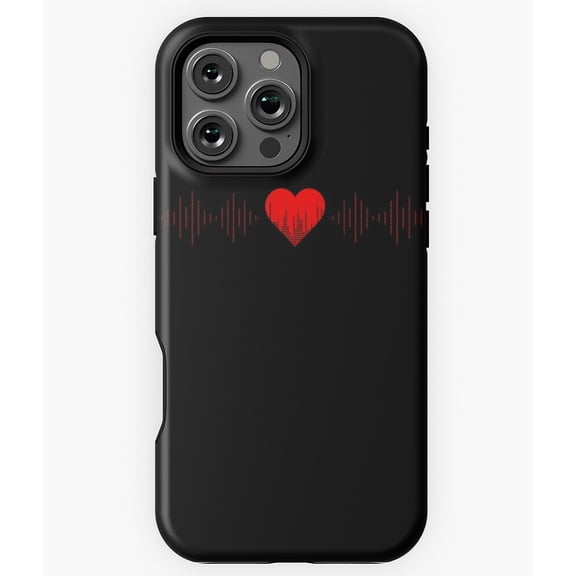 Heartbeat Hearts Love Pattern N5198 Phone Case for iPhone 17 16 15 14 13 12 11 Pro Max