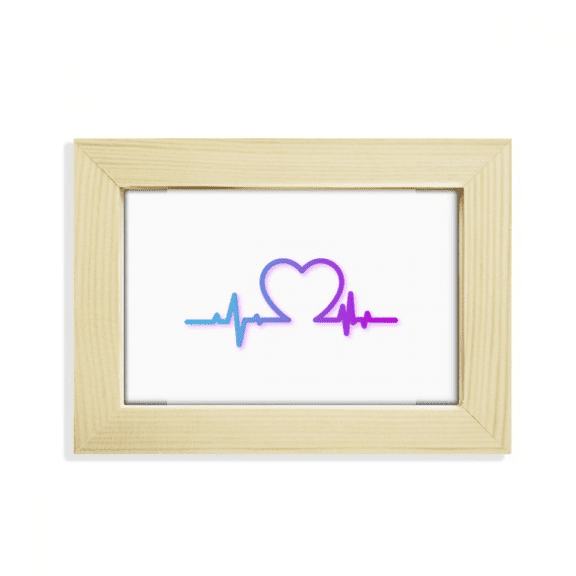 Heartbeat Line Gradually Changing Emotions Desktop Decorate Photo Frame Picture Art Painting 5x7 inch