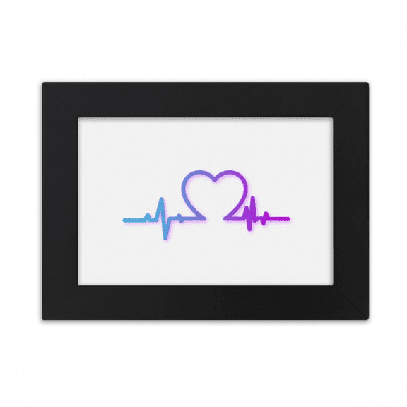 Heartbeat Line Gradually Changing Emotions Desktop Photo Frame Ornaments Picture Art Painting