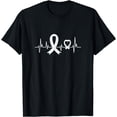 thumbnail image 1 of Heartbeat Lung Cancer Awareness T-Shirt, 1 of 4