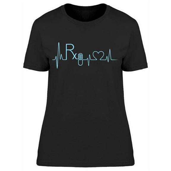 Heartbeat Made Of Symbols T-Shirt Women -Image by Shutterstock, Female x-Large