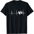 thumbnail image 1 of Heartbeat Mahjong Player EKG Pulse Line Chinese Game T-Shirt, 1 of 3