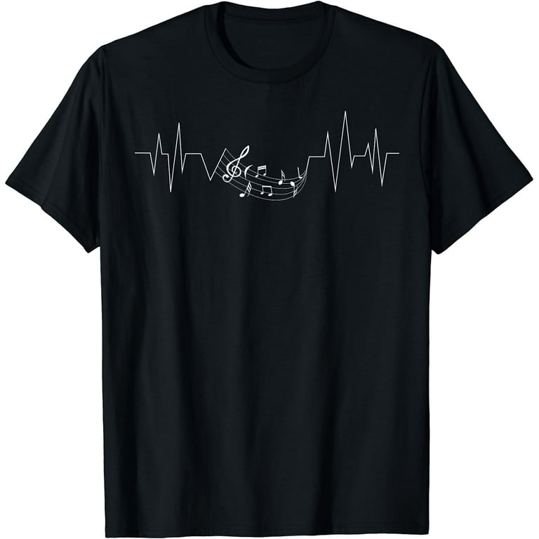 Amazing Notes Heartbeat Music T-Shirt - Music Lovers Amazing Notes Heartbeat Music T-Shirt - Music Lovers