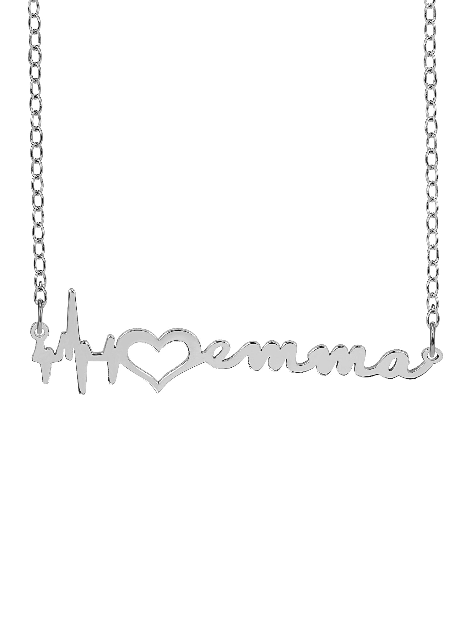 Heartbeat Name Necklace