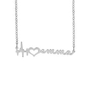 JAY AIMEE DESIGNS Heartbeat Name Necklace