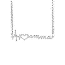 Heartbeat Name Necklace