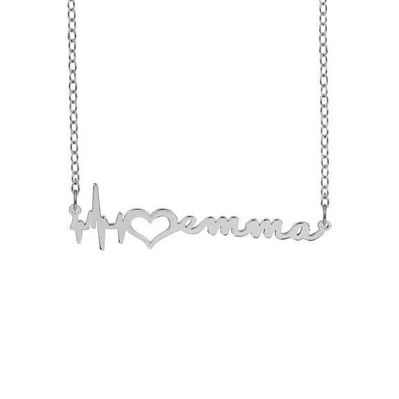 Heartbeat Name Necklace