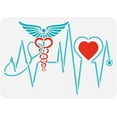 thumbnail image 1 of Heartbeat Painting Stencil 8.3x11.7inch Reusable Lifeline Stencil for Painting Plastic PET Heart Wings Pattern Drawing Template Daily Theme Stencil for Painting on Wood Fabric Canvas, 1 of 7