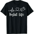 thumbnail image 1 of Heartbeat Postal Life - Postal Worker, Rural Mail Carrier T-Shirt100% cotton short-sleeved shirt for both men and women, 1 of 6