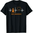 thumbnail image 1 of Heartbeat RSD CRPS Awareness Month Orange Ribbon Support T-Shirt, 1 of 4