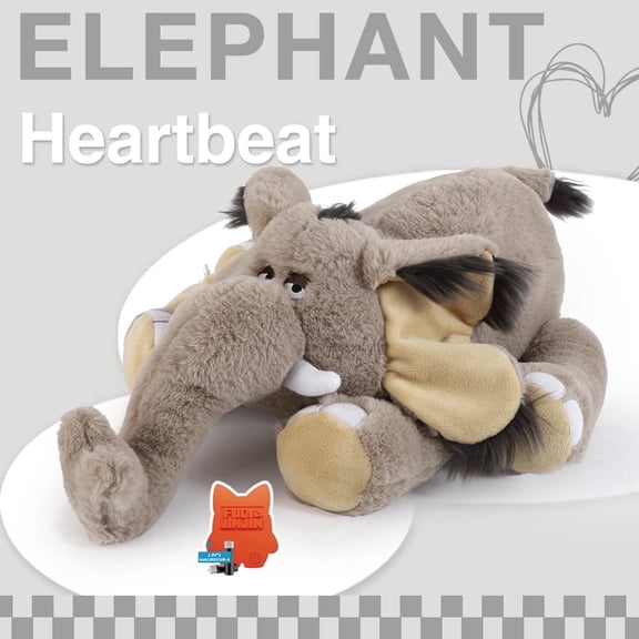 Heartbeat Stuffed Animal for Dogs Calming Aid Behavioral Comfort Toy Sleep Aid Puppy Cuddle Toy